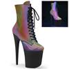 Pleaser - FLAMINGO1020REFL Platform Boots, Pole dance shoes - Pole dance shoes - Multicolours/Black Product image